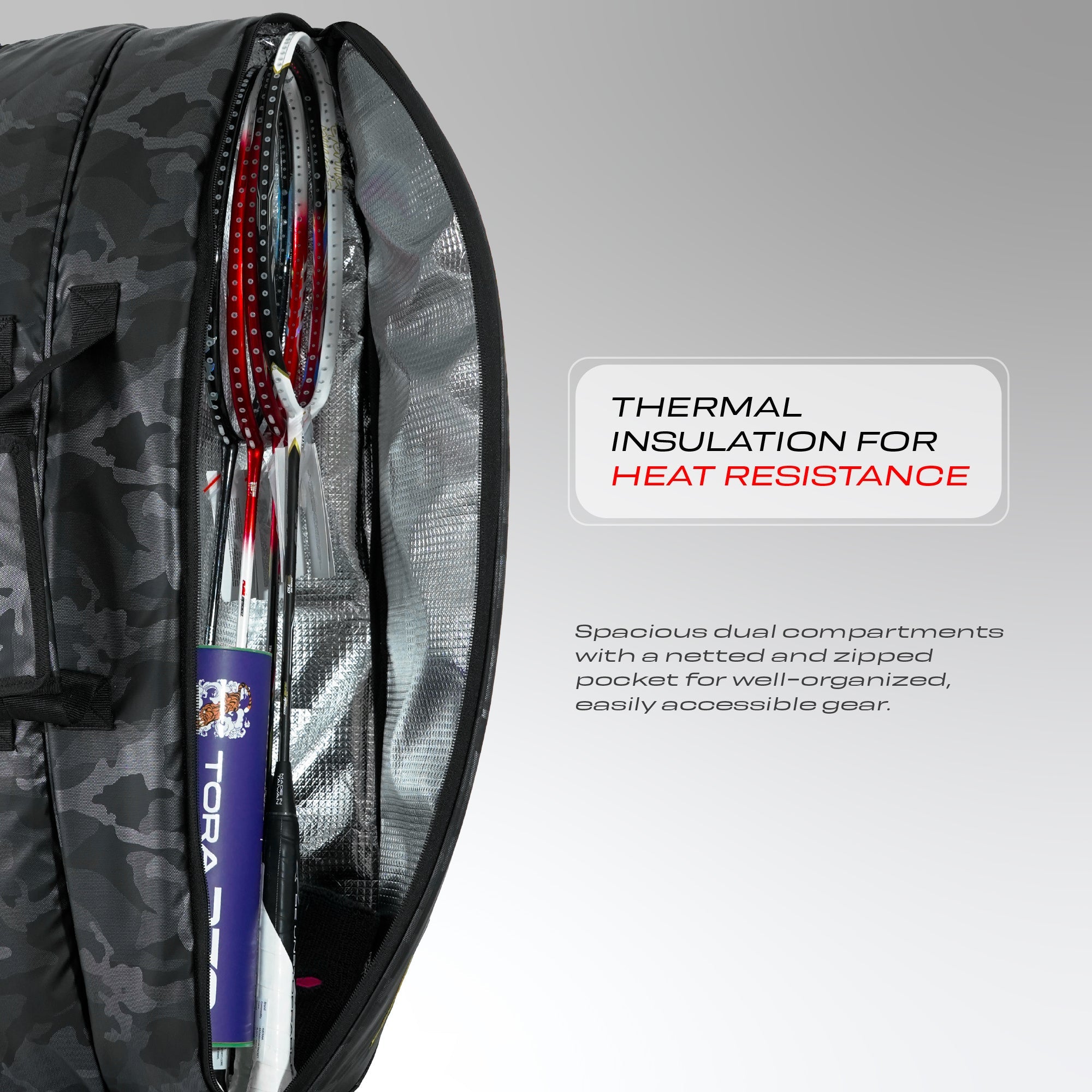 Combat Gear Badminton Kitbag (Grey)